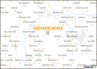 map of Groß Escherde