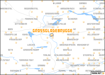 map of Groß Gladebrügge