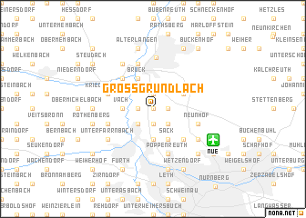 map of Großgründlach