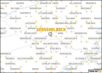 map of Großholbach