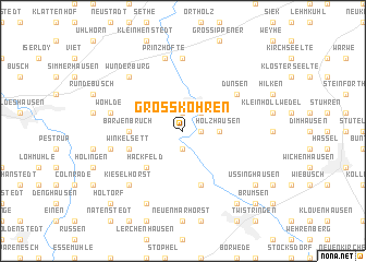map of Groß Köhren