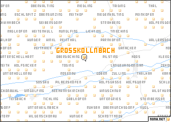 map of Großköllnbach