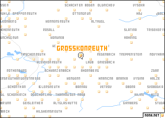 map of Großkonreuth