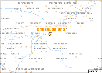 map of Großlobming