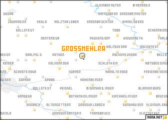 map of Großmehlra