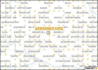 map of Großmeicking