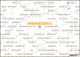 map of Grossneusiedl