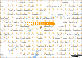 map of Großoberscheid