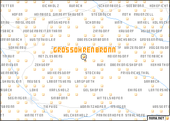 map of Großohrenbronn