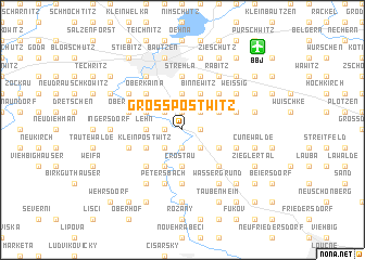 map of Großpostwitz