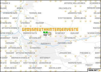 map of Großreuth hinter der Veste
