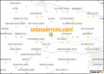 map of Groß Santersleben