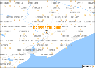 map of Groß-Schlamin