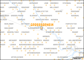 map of Großsorheim