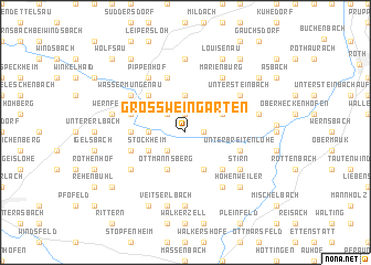 map of Großweingarten