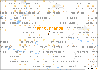 map of Großwendern