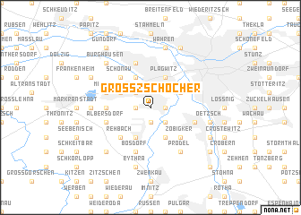 map of Großzschocher