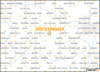 map of Grote-Spouwen