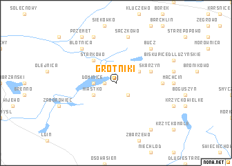 map of Grotniki