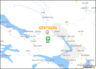 map of Grotsund