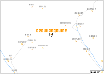 map of Groukangouiné