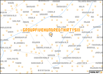 map of Group Five Hundred Thirty-six