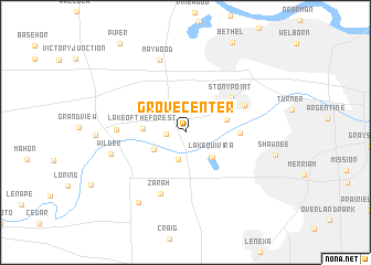 map of Grove Center