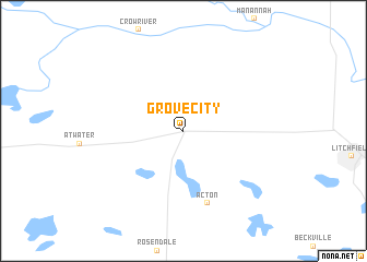 map of Grove City