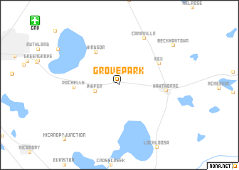 map of Grove Park