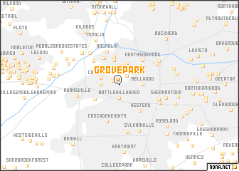 map of Grove Park