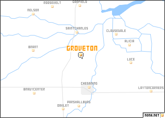 map of Groveton