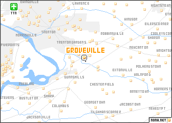 map of Groveville