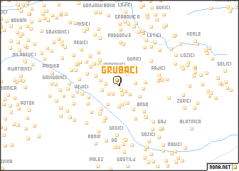 map of Grubači