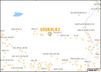 map of Grubolaz