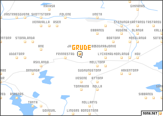 map of Grude