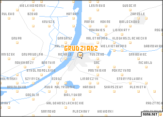 map of Grudziądz