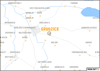 map of Grudzice