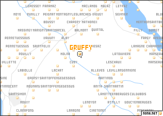 map of Gruffy