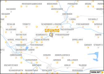 map of Gruhno