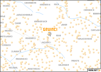 map of Gruinci