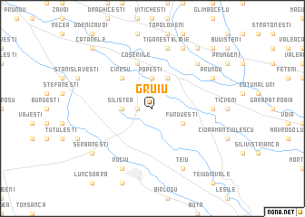 map of Gruiu