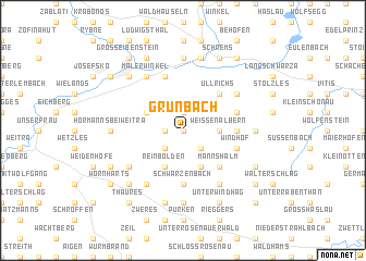 map of Grünbach