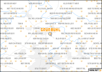 map of Grünbühl