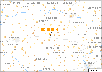 map of Grünbühl