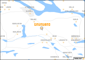 map of Grundbro