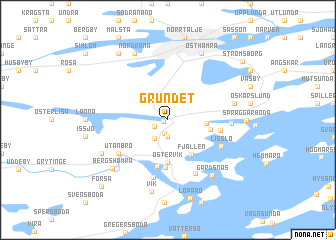 map of Grundet