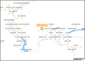 map of Gründl