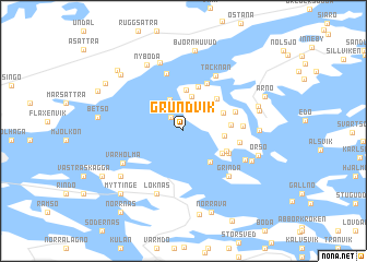 map of Grundvik