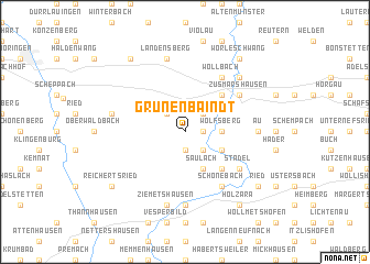 map of Grünenbaindt