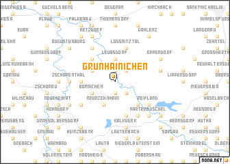 map of Grünhainichen